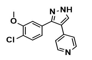 4-(3-(4-chloro-3-methoxyphenyl)-1H-pyrazol-4-yl)pyridine